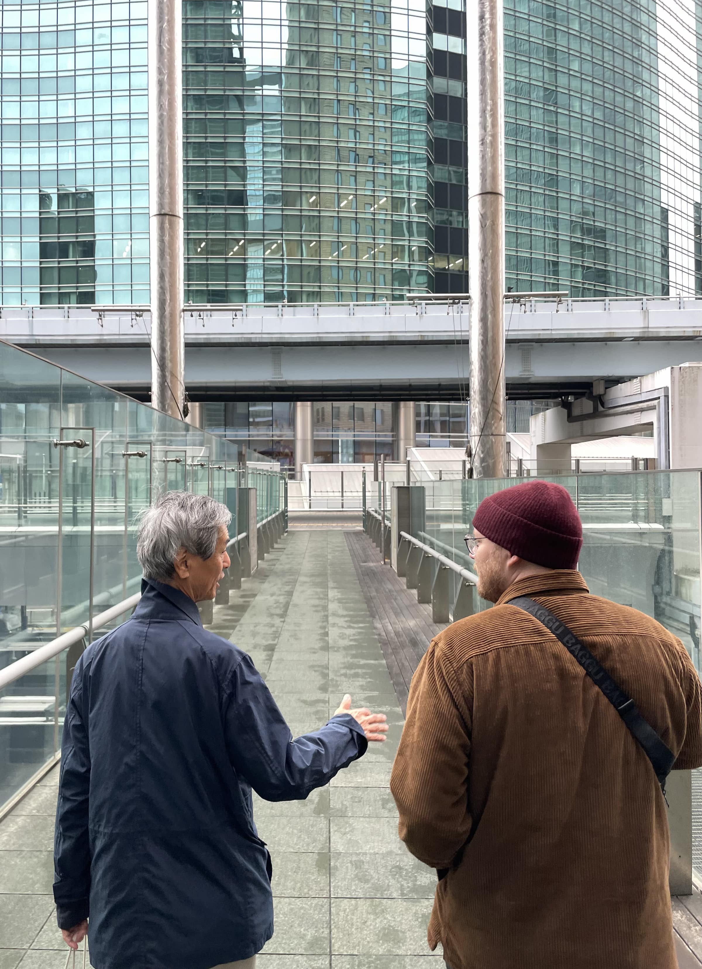 Toru walking us through his work