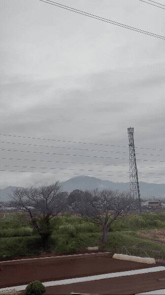 Flying through the countryside